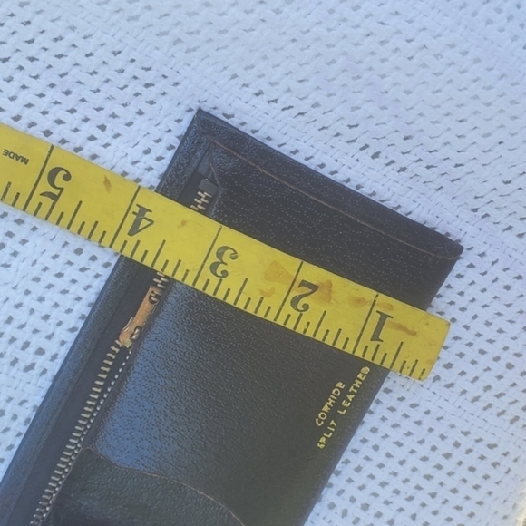 Black Leather Vintage‎ wallet  NEW - Picture 6 of 9